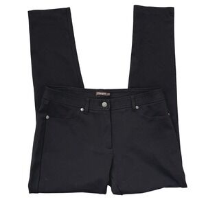 J McLaughlin Women's Black Straight Leg Knit Pants Size 6